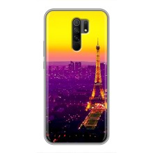 Чехол с Эйфелевой башней на Xiaomi Redmi 9 (Яркая башня)