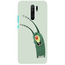 Чехол с картинкой "Одноглазый Планктон" на Xiaomi Redmi 9 (Милый Планктон)