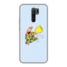 Чохол з картинкою Патрік на Xiaomi Redmi 9 (Патрік із подушкою)