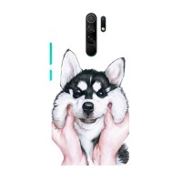 Бампер для Xiaomi Redmi 9 с картинкой "Песики" – Собака Хаски