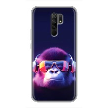 Чохол з Мавпами Xiaomi Redmi 9 - (AlphaPrint) (Стильна мавпа)