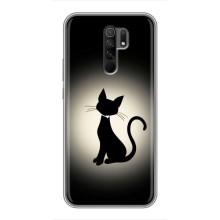 Чехол с принтом для Xiaomi Redmi 9 (AlphaPrint) Модные коты – Силуэт котика