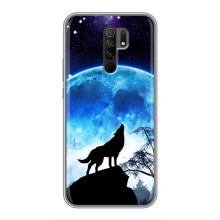 Чохол з Вовком на Xiaomi Redmi 9 (Виє на місяць)