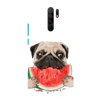 Чехол (ТПУ) Милые собачки для Xiaomi Redmi 9 (Смешной Мопс)