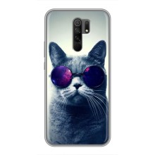 Чехол с милыми котиками на Редми 9 – Стильный кот