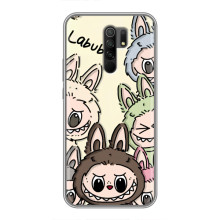 Чохол з Лабубу на Xiaomi Redmi 9 (Колаж Лабубу)