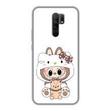 Чохол з принтом Лабубу для Xiaomi Redmi 9 – Білий Лабубу