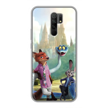 Чехол Зоотрополіс на Xiaomi Redmi 9 – Ник Джуди и змея