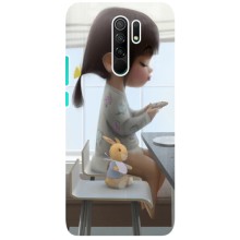 Дівчачий Чохол для Xiaomi Redmi 9 (ДІвчина з іграшкою)