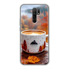 Чехол с уникальным дизайном «Осень с кофе» для Xiaomi Redmi 9 – Кофе на природе