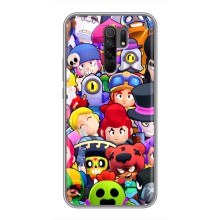 Силиконовый Чехол на Xiaomi Redmi 9 с картинкой Brawl Stars – Персонажи