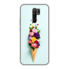 Чохли з тематикою "КВІТИ" на Xiaomi Redmi 9 (Квітка-морозиво)