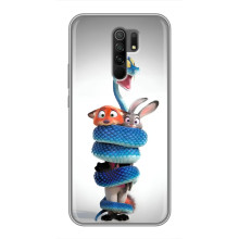 Силіконовий чохол з принтом Зоотрополіс для Xiaomi Redmi 9 – Змія Зоо