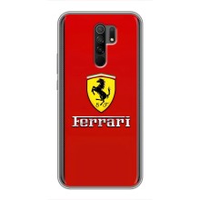 Силіконовий бампер з картинкою машини на Xiaomi Redmi 9 (Ferrari Logo)