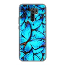 Силиконовый бампер с картинкой животных для Xiaomi Redmi 9 (Крылья бабочек)