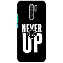 Силиконовый Чехол на Xiaomi Redmi 9 с картинкой Nike – Never Give UP