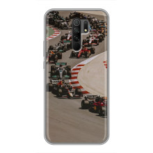 Чехол с прнтом Формула 1 на Xiaomi Redmi 9 – Боліди на трасі