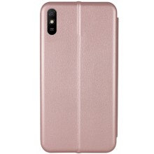 Кожаный чехол-книжка Classy для Xiaomi Redmi 9A – Rose Gold
