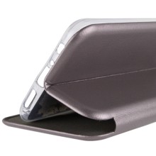 Кожаный чехол-книжка Classy для Xiaomi Redmi 9A – Серый