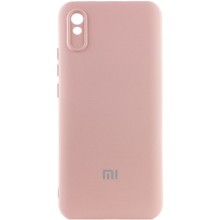 Чохол Silicone Cover Lakshmi Full Camera (AAA) with Logo для Xiaomi Redmi 9A – Рожевий