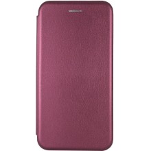 Кожаный чехол-книжка Classy для Xiaomi Redmi 9A – Бордовый