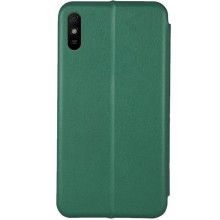 Кожаный чехол-книжка Classy для Xiaomi Redmi 9A – Зеленый