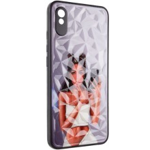 TPU+PC чохол Prisma Ladies для Xiaomi Redmi 9A (Bla111111ck in White)