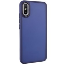 Чехол TPU+PC Lyon Frosted для Xiaomi Redmi 9A – Темно-синий