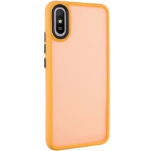 Чехол TPU+PC Lyon Frosted для Xiaomi Redmi 9A – Оранжевый