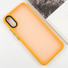 Чехол TPU+PC Lyon Frosted для Xiaomi Redmi 9A – Оранжевый