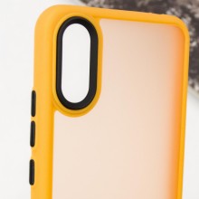 Чехол TPU+PC Lyon Frosted для Xiaomi Redmi 9A – Оранжевый