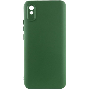 Чехол Silicone Cover Lakshmi Full Camera (AAA) для Xiaomi Redmi 9A (Зеленый)
