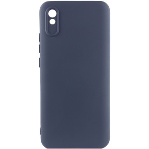 Чехол Silicone Cover Lakshmi Full Camera (AAA) для Xiaomi Redmi 9A (Темно-синий)