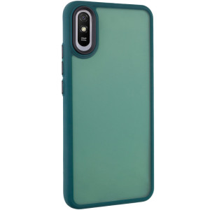 Чехол TPU+PC Lyon Frosted для Xiaomi Redmi 9A (Зеленый)