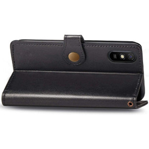 Шкіряний чохол-книжка GETMAN Gallant (PU) для Xiaomi Redmi 9A – Чорний
