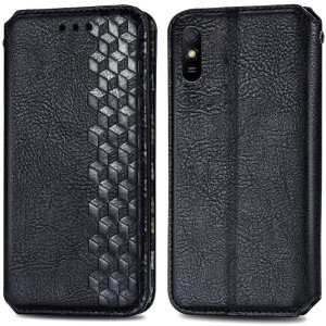 Шкіряний чохол-книжка GETMAN Cubic (PU) для Xiaomi Redmi 9A – Чорний