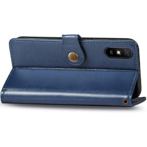 Шкіряний чохол-книжка GETMAN Gallant (PU) для Xiaomi Redmi 9A – Синій