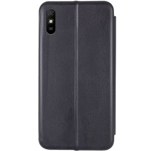 Кожаный чехол-книжка Classy для Xiaomi Redmi 9A – Черный