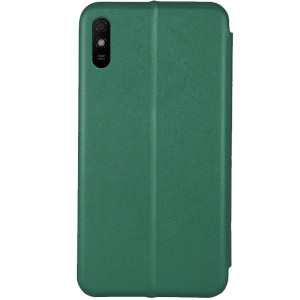 Кожаный чехол-книжка Classy для Xiaomi Redmi 9A – Зеленый