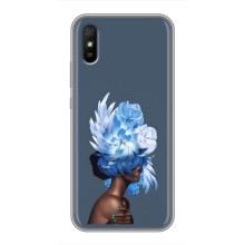 Чехлы (ART) Цветы на Xiaomi Redmi 9A (VPrint) (Цветы на голове)