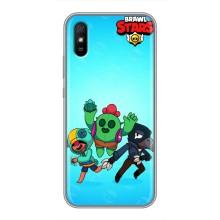Чехлы Brawl Stars для Xiaomi Redmi 9A (AlphaPrint) – Трио героев