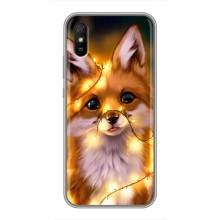 Чохли з картинкою Лисичка для Xiaomi Redmi 9A (VPrint) (Лисичка в гірляндах)