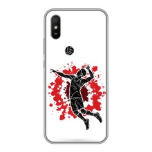 Чохли з прінтом Спортивна тематика для Xiaomi Redmi 9A (Волейболіст)