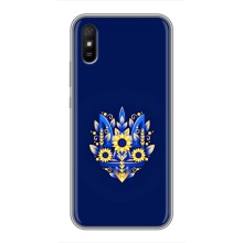 Чехлы для Xiaomi Redmi 9A  Укр. Символика (AlphaPrint) (Цветочный Герб)