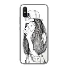 Чехол с печатью для Xiaomi Redmi 9A - (Мода) (AlphaPrint) (Фото девочки)