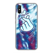 Чехол с принтом для Xiaomi Redmi 9A (AlphaPrint - Знак сердечка) – Радужное сердце