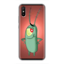 Чехол с картинкой "Одноглазый Планктон" на Xiaomi Redmi 9A (Стильный Планктон)