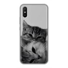 Чехол с рисунком кот на Xiaomi Redmi 9A – Пара котов