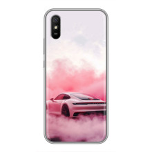 Чехол с авто Порше для Xiaomi Redmi 9A – Розовый Порше