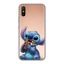 Чехол с рисунком Стич для Xiaomi Redmi 9A – Стич с шоколадом